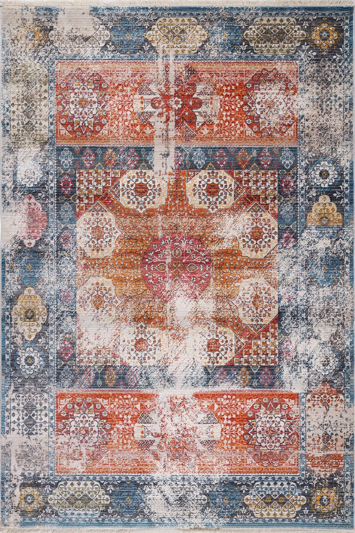 ALMOSS 7 24 4130A BLUE MACHINE CARPET