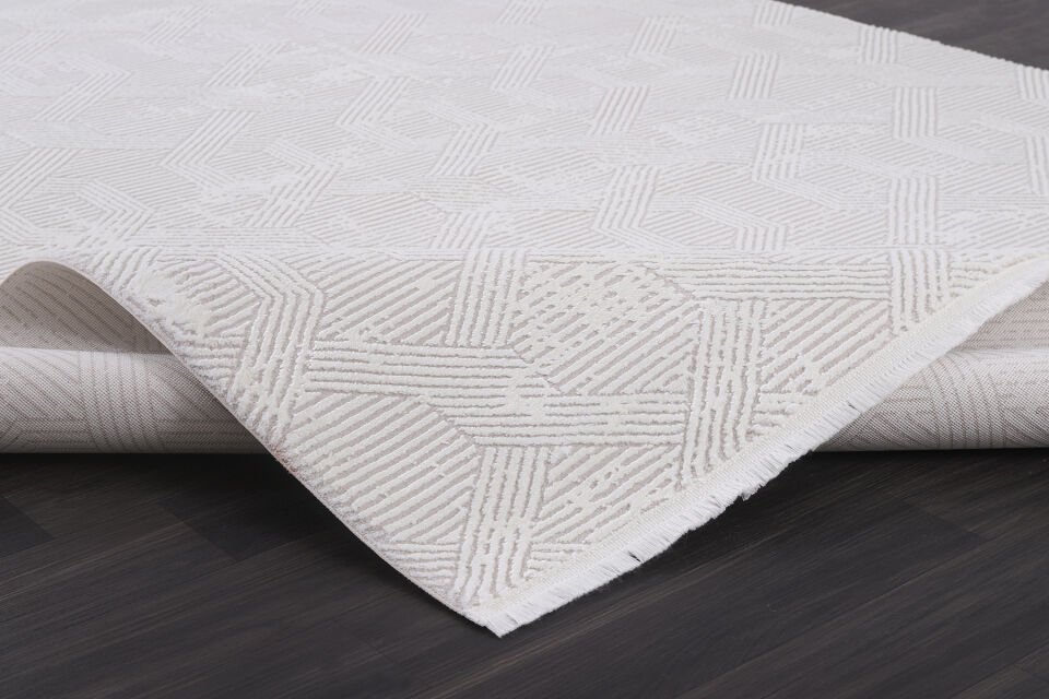 ALMOSS MOCCA TARZ 5227F BEYAZ-BEYAZ MAKİNE HALISI