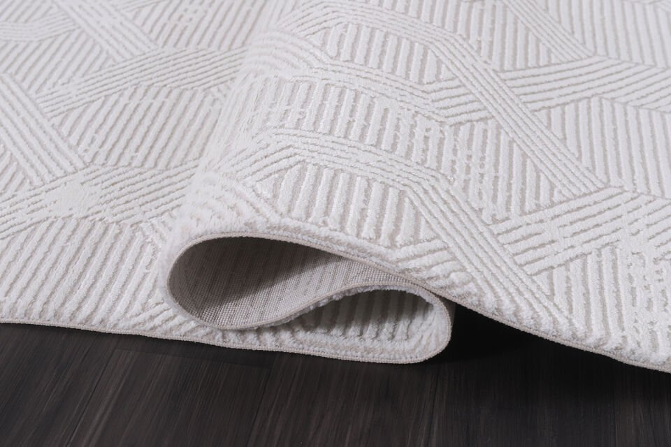 ALMOSS MOCCA TARZ 5227F BEYAZ-BEYAZ MAKİNE HALISI