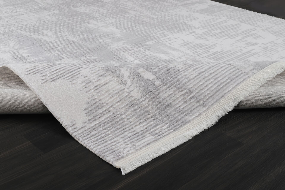 ALMOSS COSTALLA 9921G BEYAZ-GRİ AKRİLİK MAKİNA HALISI