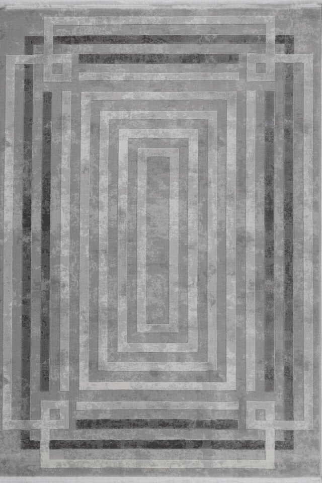 ASPENDOS MODERN 4221A GRİ-KREM AKRİLİK MAKİNA HALISI