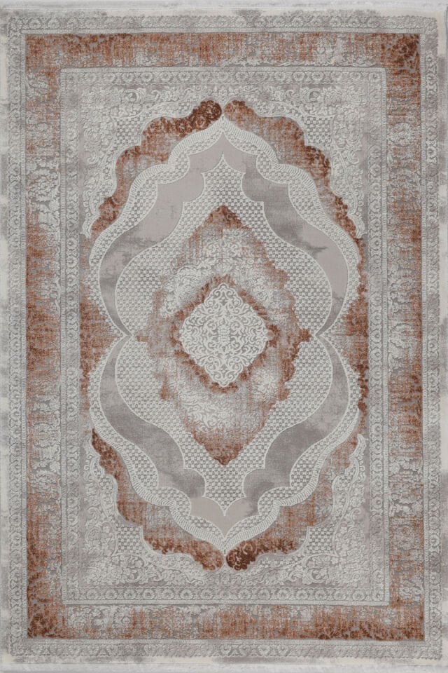 ASPENDOS KLASİK 4387T GRİ-TERRA AKRİLİK MAKİNA HALISI