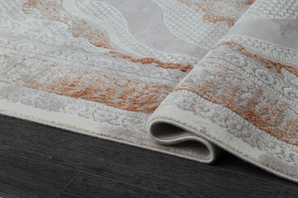 ASPENDOS KLASİK 4387T GRİ-TERRA AKRİLİK MAKİNA HALISI