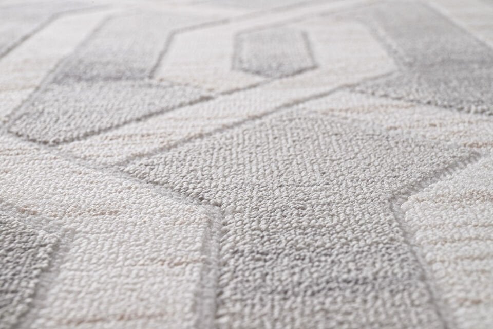 ALMOSS COSTALLA 9925G BEYAZ-GRİ AKRİLİK MAKİNA HALISI