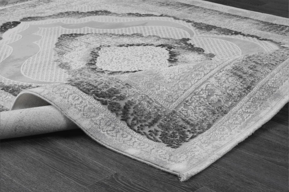 ASPENDOS KLASİK 4387A GRİ-ANTRASİT AKRİLİK MAKİNA HALISI