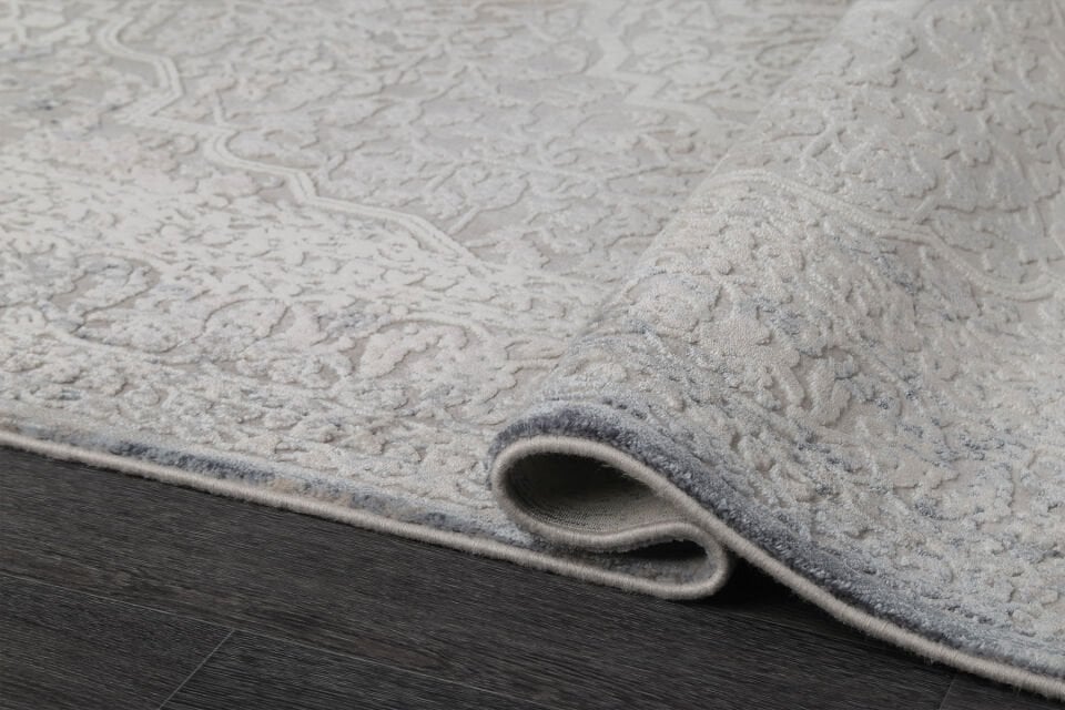 ASPENDOS KLASİK 4195M GRİ-MAVİ AKRİLİK MAKİNA HALISI