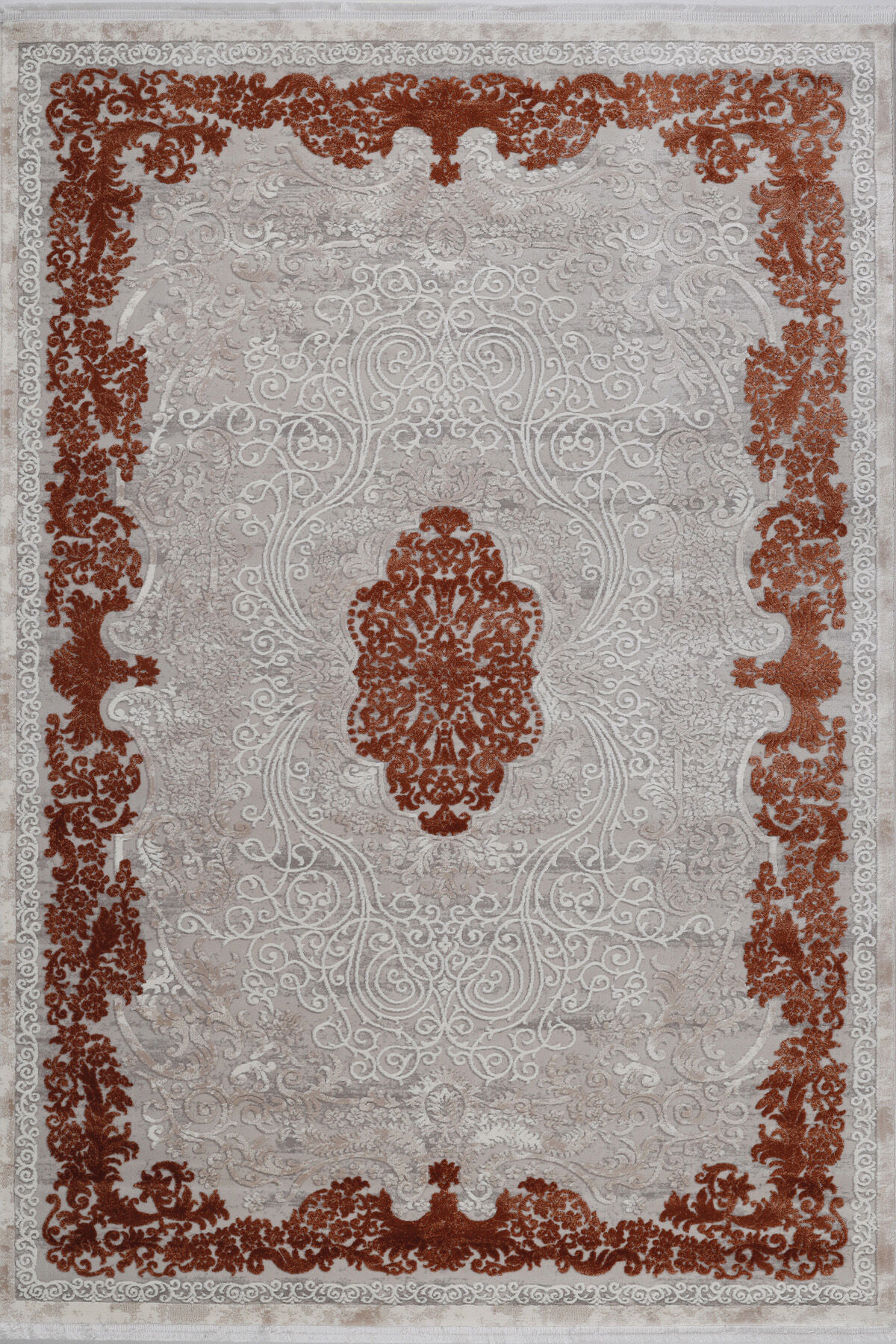 ASPENDOS KLASİK 4191T GRİ-TERRA AKRİLİK MAKİNA HALISI