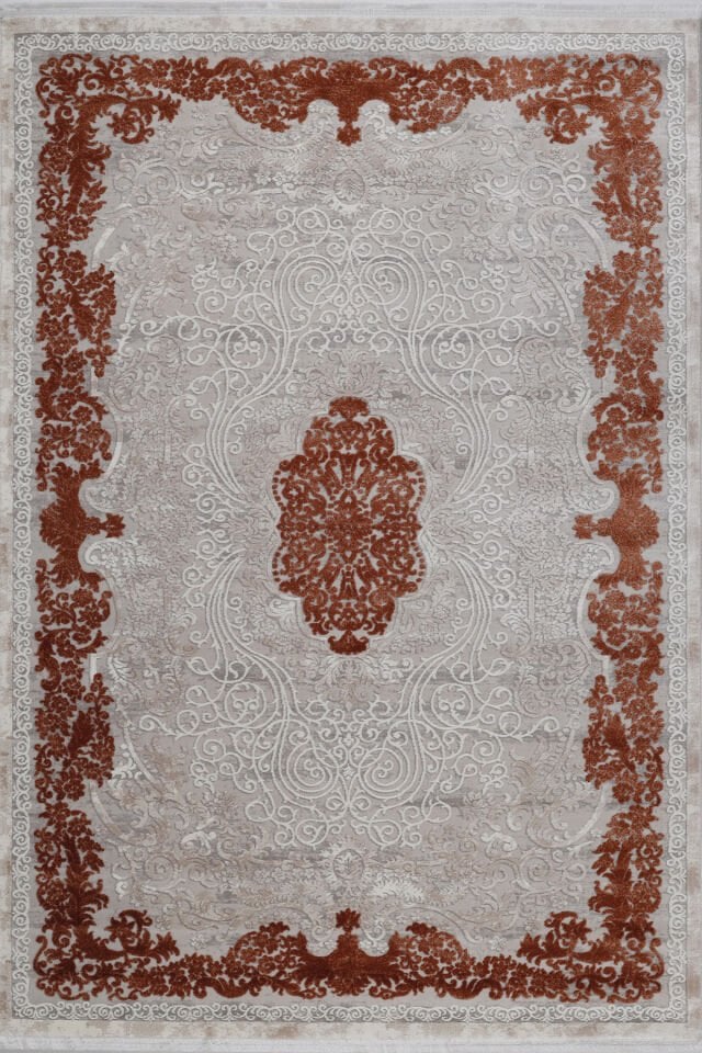 ASPENDOS KLASİK 4191T GRİ-TERRA AKRİLİK MAKİNA HALISI