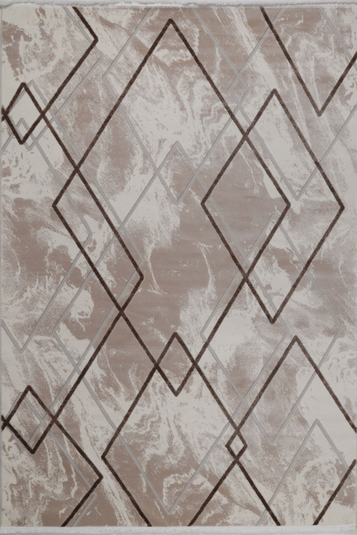 ASPENDOS MODERN 4388K GRİ-KAHVE AKRİLİK MAKİNA HALISI