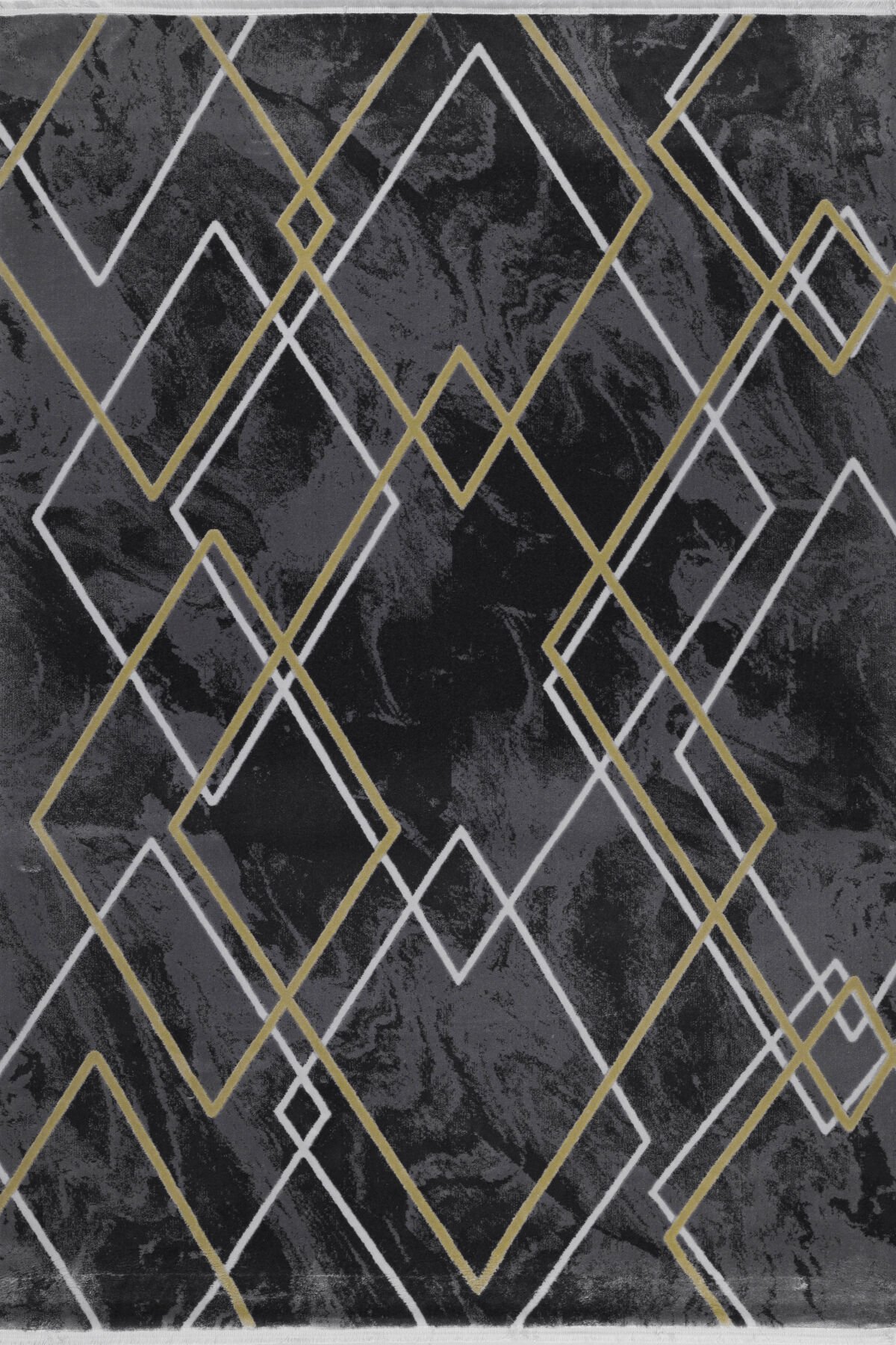 ASPENDOS MODERN 4388A GRİ-SARI AKRİLİK MAKİNA HALISI