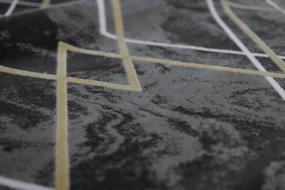 ASPENDOS MODERN 4388A GRİ-SARI AKRİLİK MAKİNA HALISI