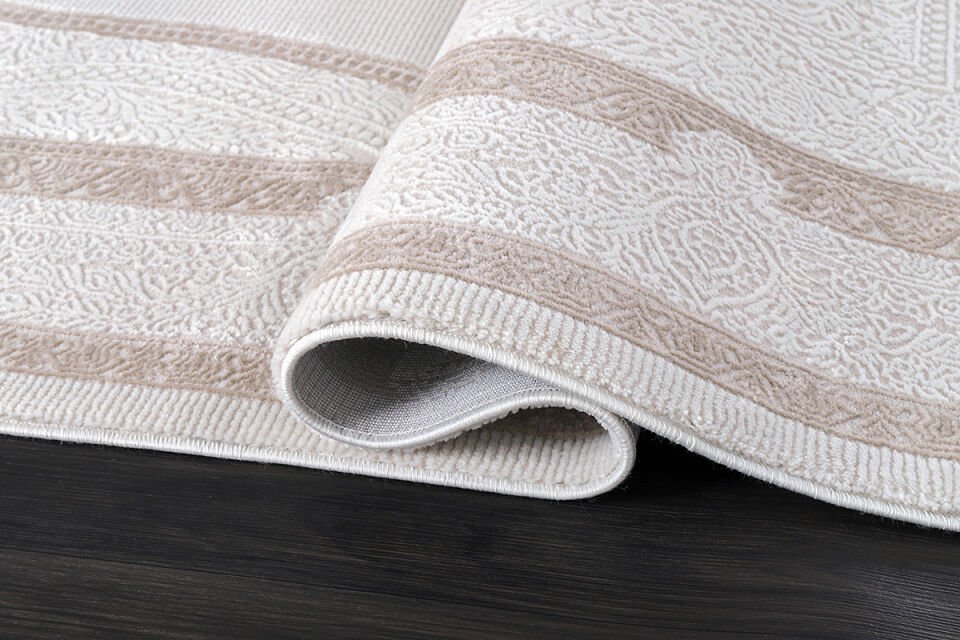 ALMOSS SUARE 6705B BEIGE-CREAM MAKİNE HALISI