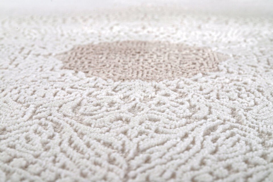 ALMOSS SUARE 6705B BEIGE-CREAM MAKİNE HALISI