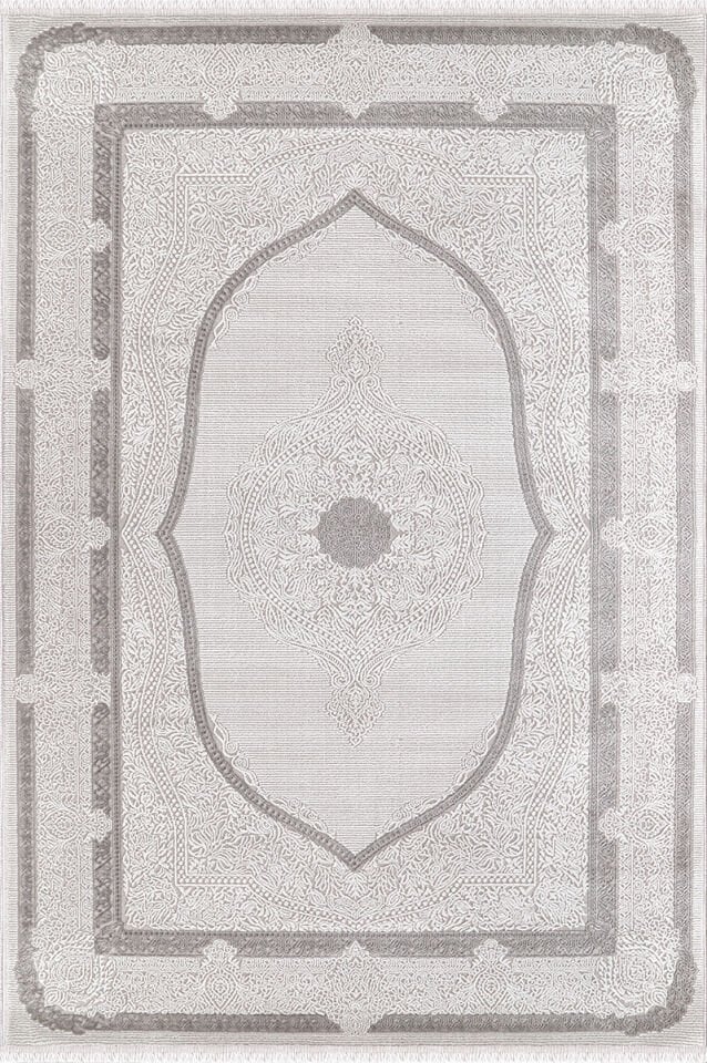 ALMOSS SUARE 6705G GREY-CREAM MAKİNE HALISI