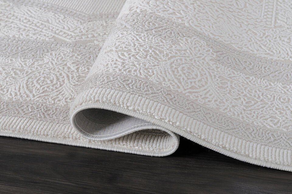 ALMOSS SUARE 6705G GREY-CREAM MAKİNE HALISI