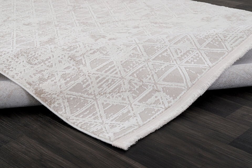 ALMOSS SUARE 6708B BEIGE-CREAM MAKİNE HALISI