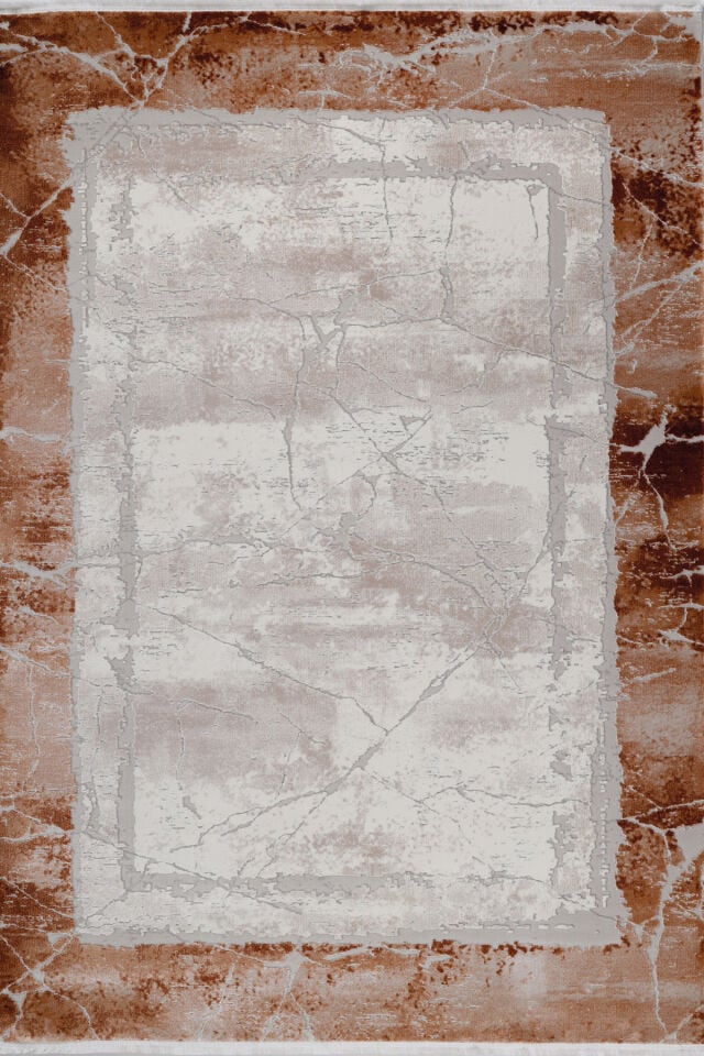 ASPENDOS MODERN 4257T GRİ-TERRA AKRİLİK MAKİNA HALISI