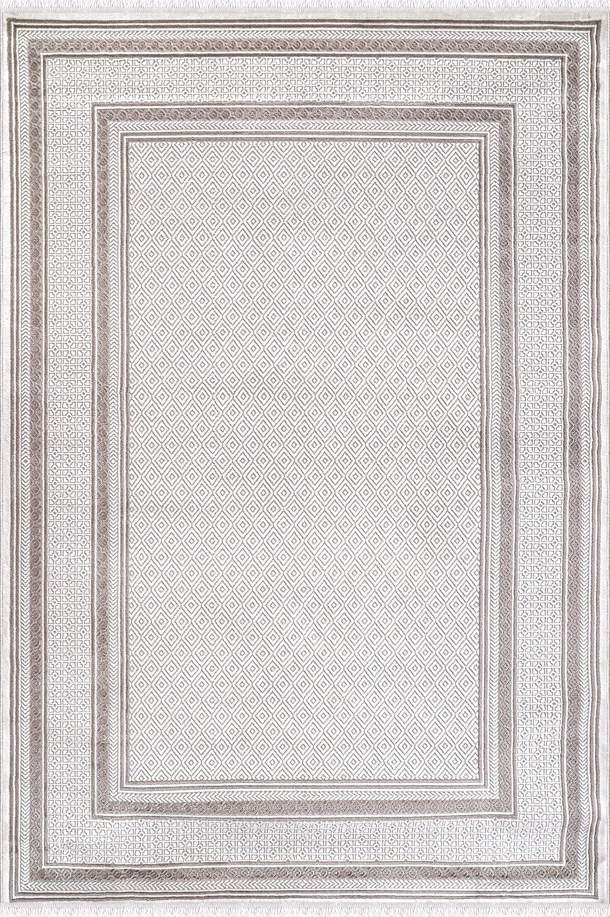 ALMOSS SUARE 6757B BEIGE-CREAM MAKİNE HALISI