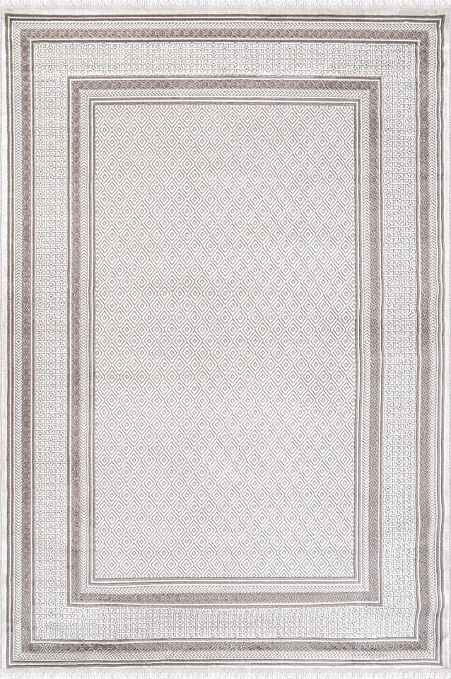 ALMOSS SUARE 6757B BEIGE-CREAM MAKİNE HALISI