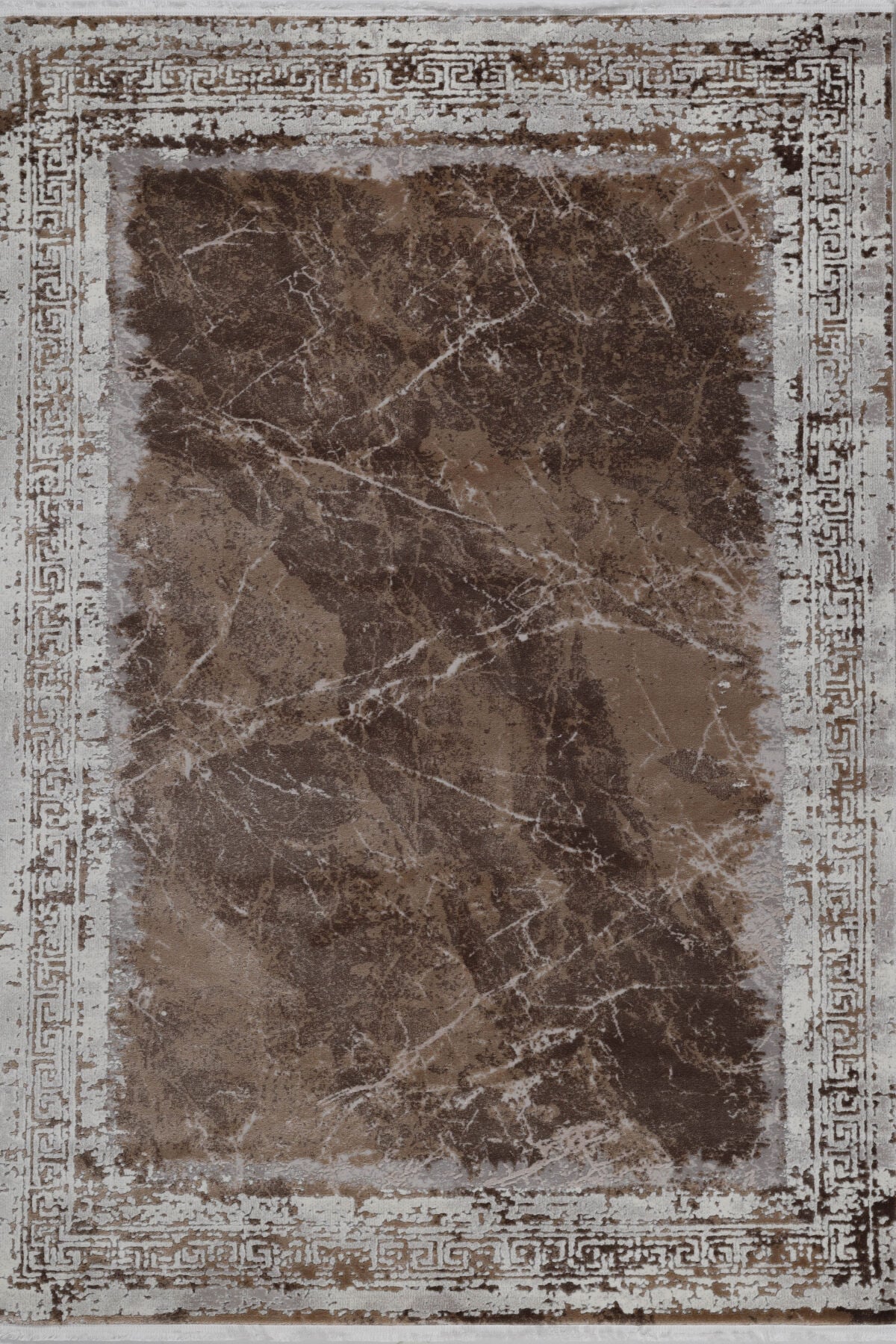 ASPENDOS MODERN 4292K GRİ-KAHVE AKRİLİK MAKİNA HALISI
