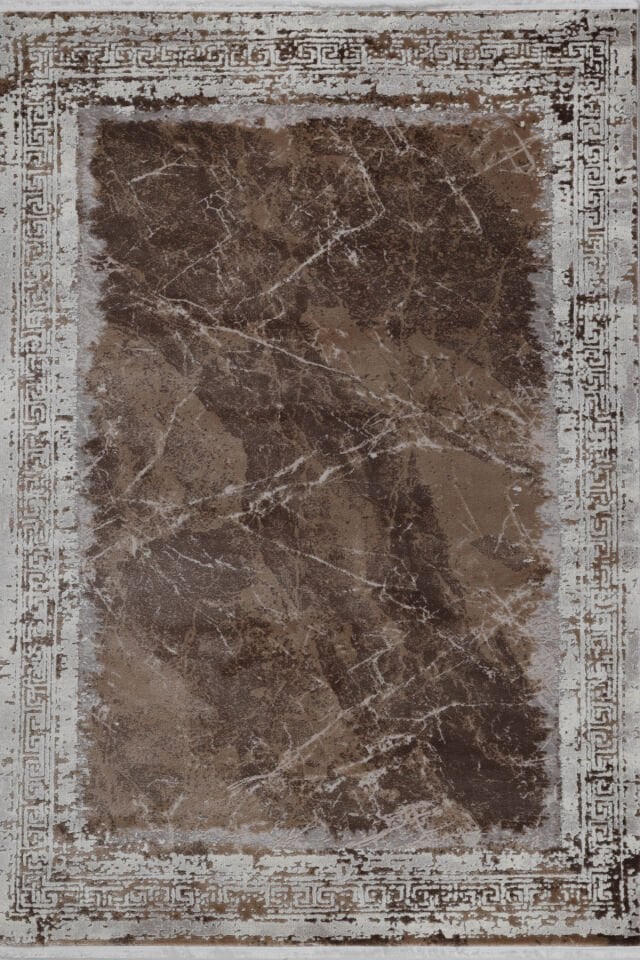 ASPENDOS MODERN 4292K GRİ-KAHVE AKRİLİK MAKİNA HALISI