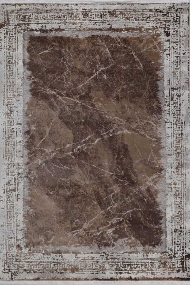 ASPENDOS MODERN 4292K GRİ-KAHVE AKRİLİK MAKİNA HALISI