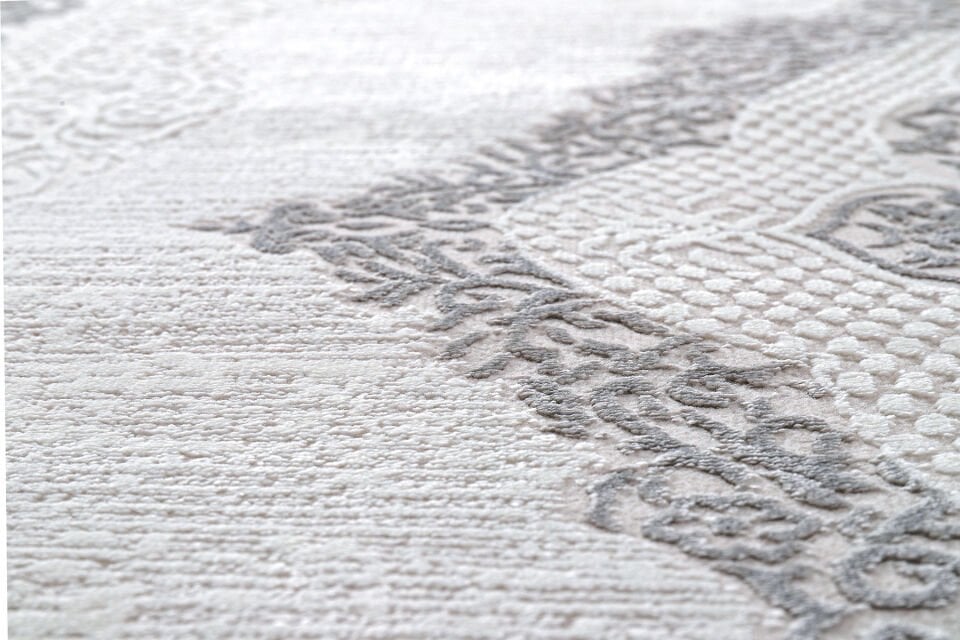 ALMOSS SUARE 6778G GREY-CREAM MAKİNE HALISI