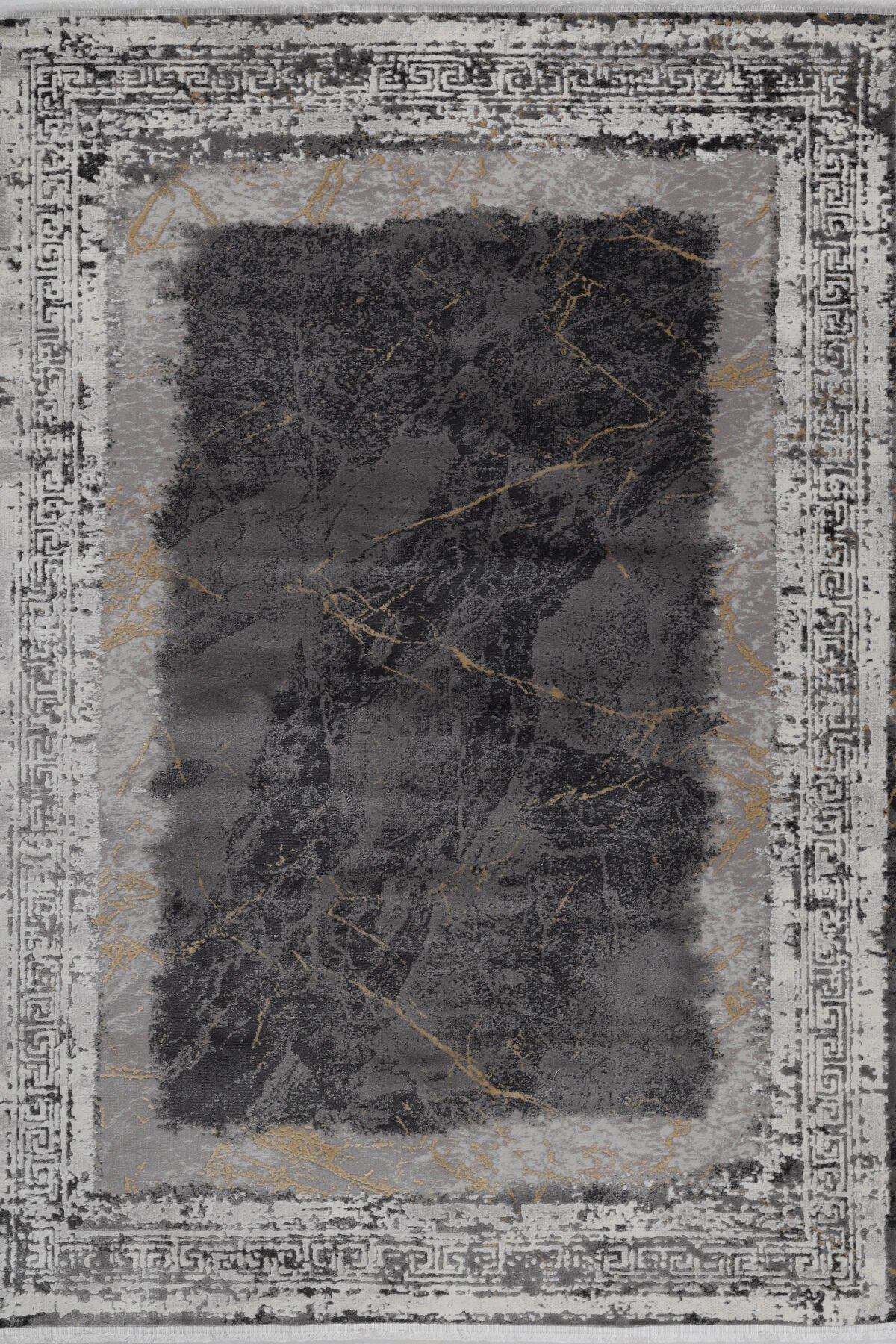 ASPENDOS MODERN 4390A GRİ-SARI AKRİLİK MAKİNA HALISI