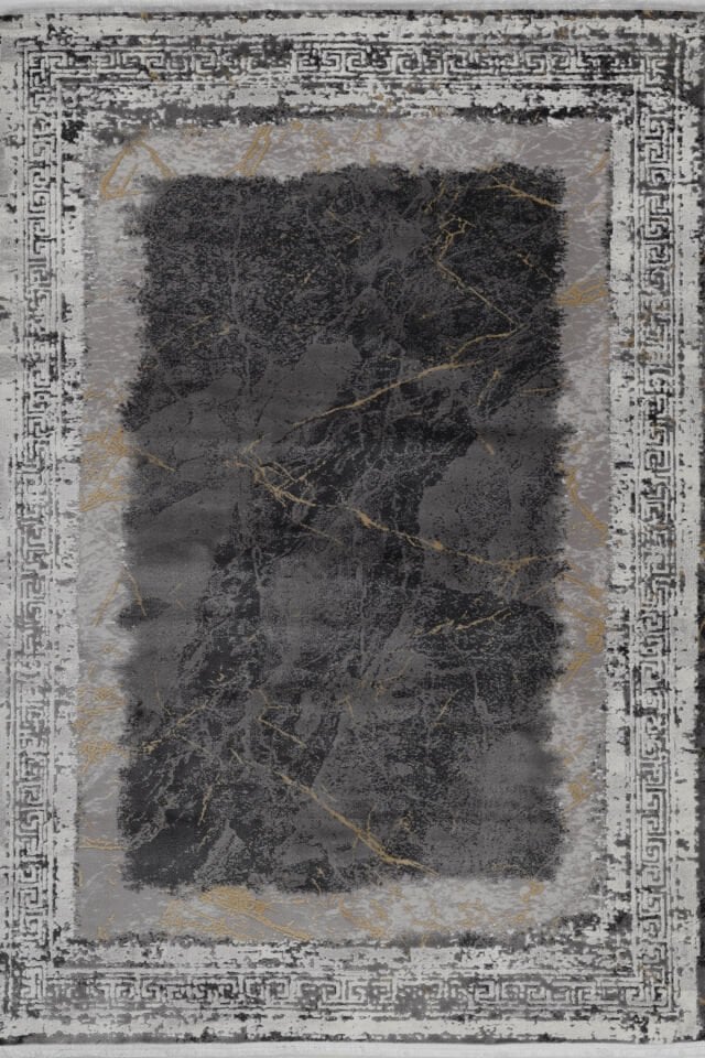 ASPENDOS MODERN 4390A GRİ-SARI AKRİLİK MAKİNA HALISI