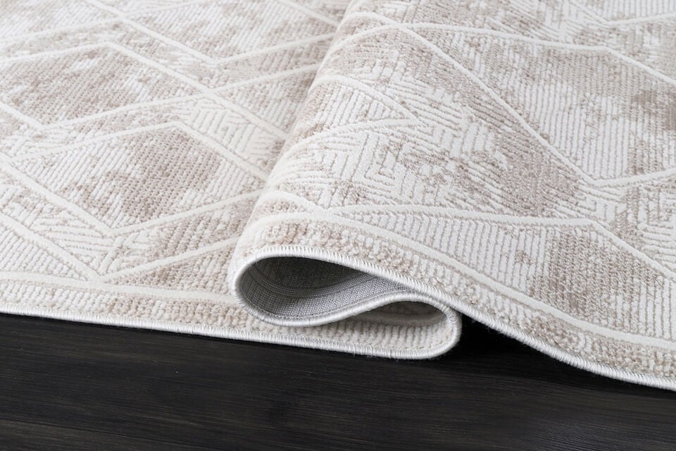 ALMOSS SUARE 6785B BEIGE-CREAM MAKİNE HALISI