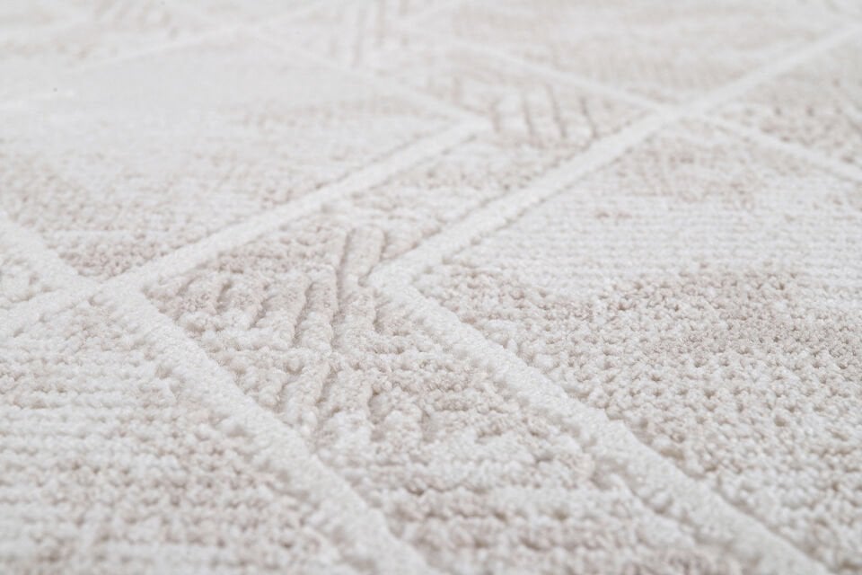 ALMOSS SUARE 6785B BEIGE-CREAM MAKİNE HALISI