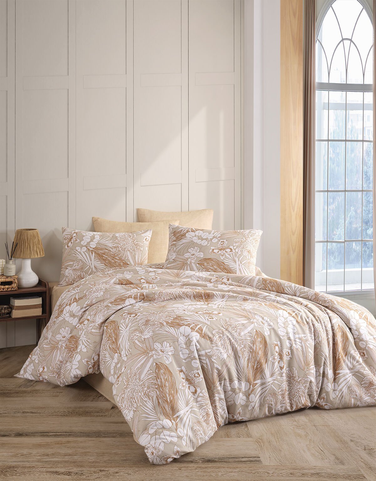 ALMOSS RANFORCE PAMUKLU  FEELİNG BEJ NEVRESİM TAKIMI