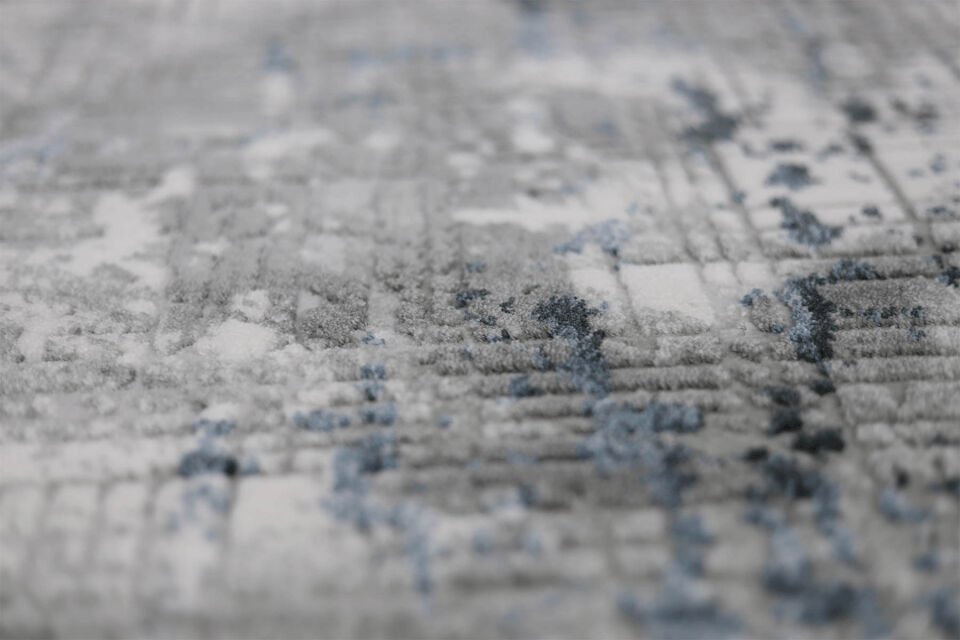 KUVARS 5441M GRİ-MAVİ AKRİLİK MAKİNA HALISI