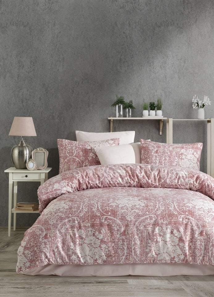 ALMOSS RANFORCE PAMUKLU  LİANA ROSE NEVRESİM TAKIMI
