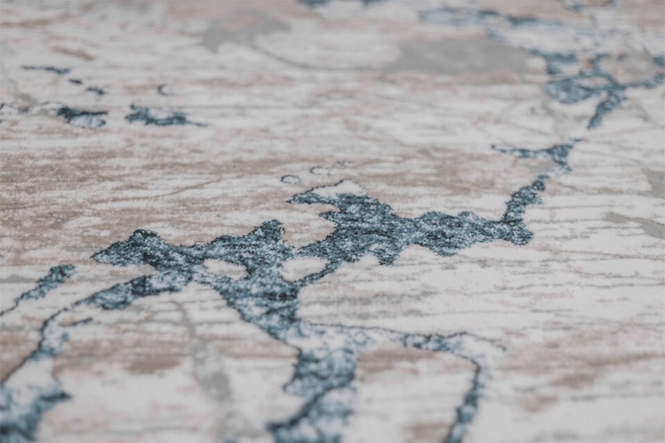 KUVARS 5446M GRİ-MAVİ AKRİLİK MAKİNA HALISI