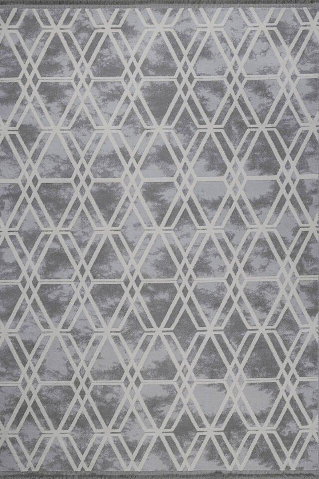 KUVARS 5452B GRİ-KREM AKRİLİK MAKİNA HALISI