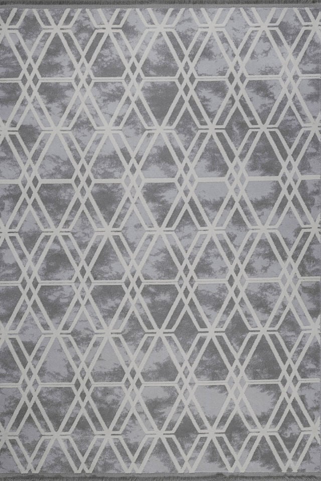 QUARTZ 5452B GRAY-CREAM ACRYLIC MACHINE CARPET