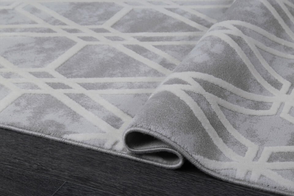 KUVARS 5452B GRİ-KREM AKRİLİK MAKİNA HALISI