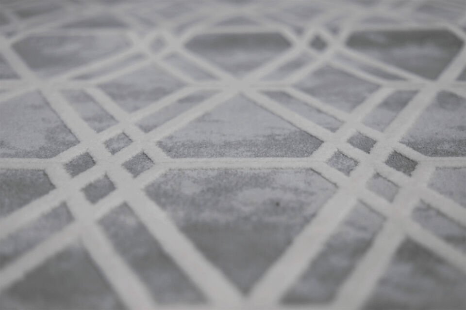 KUVARS 5452B GRİ-KREM AKRİLİK MAKİNA HALISI