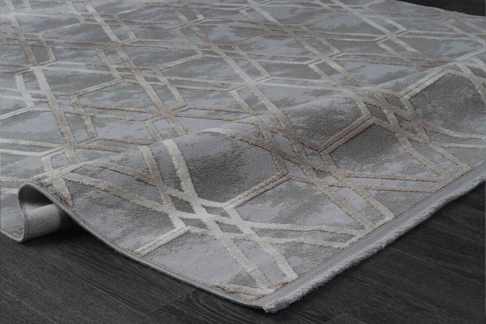 KUVARS 5452V K.GRİ-VİZON AKRİLİK MAKİNA HALISI