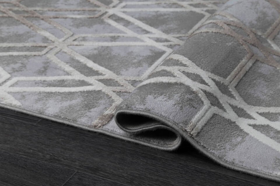 KUVARS 5452V K.GRİ-VİZON AKRİLİK MAKİNA HALISI