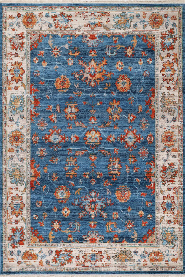 ALMOSS 7 24 4177A NAVY BLUE MACHINE CARPET
