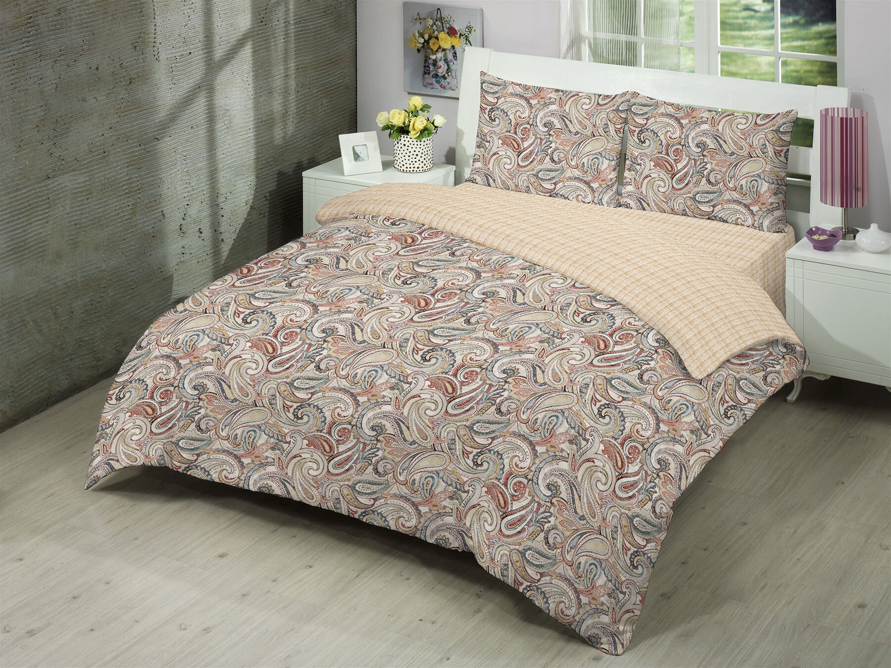 ALMOSS DAİLY PAİSLEY PAMUKLU NEVRESİM TAKIMI