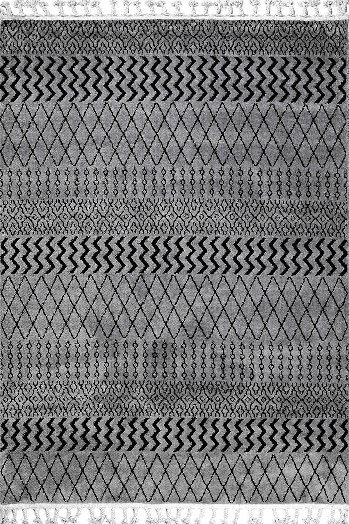 ALATURKA 4952A A.GRİ-FÜME DEKORATİF MAKİNE HALISI