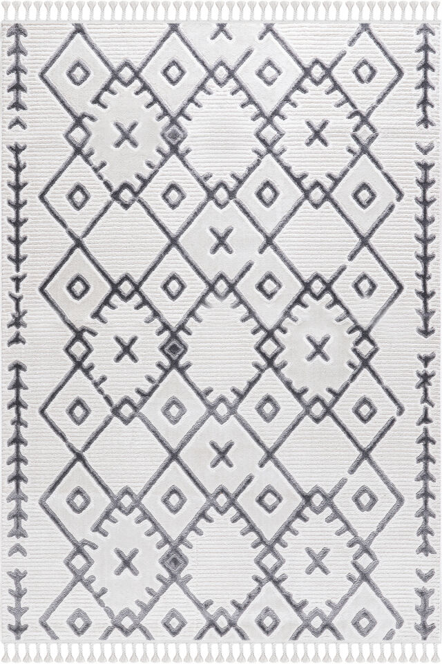 SEPTEMBER B578T CREAM-L.GRAY DECORATIVE MACHINE CARPET