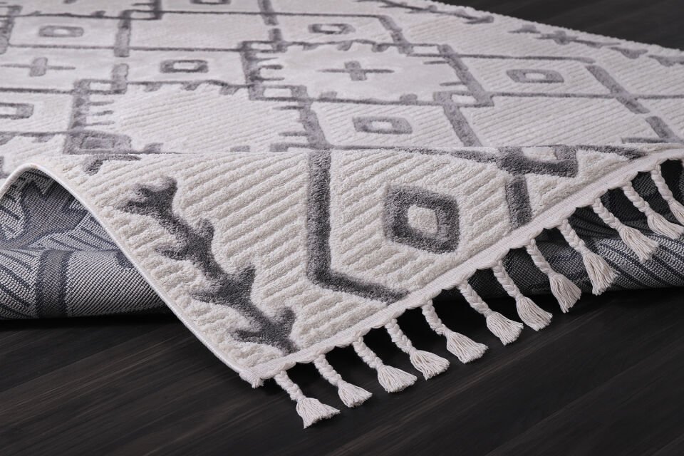 EYLÜL B578T CREAM-L.GREY DEKORATİF MAKİNE HALISI