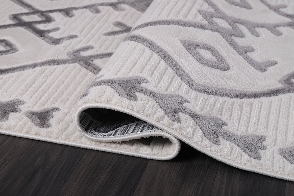 EYLÜL B578T CREAM-L.GREY DEKORATİF MAKİNE HALISI