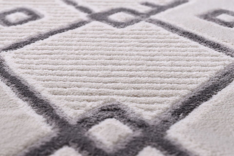 EYLÜL B578T CREAM-L.GREY DEKORATİF MAKİNE HALISI