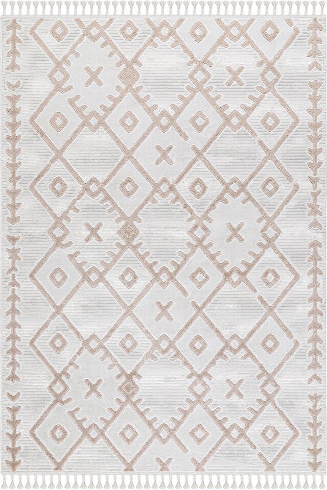 EYLÜL B578U سجادة آلة للديكور كريمي بيج