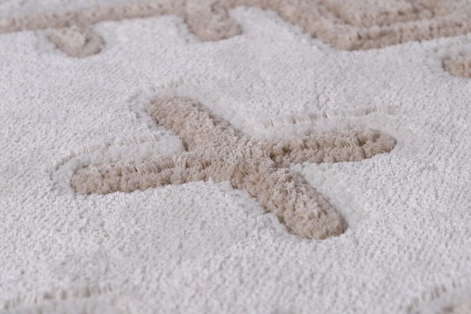 EYLÜL B578U CREAM-BEIGE DEKORATİF MAKİNE HALISI